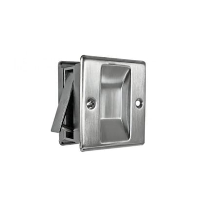 Cal-Royal Passage Function Sliding Door Lock, US26D Satin Chrome SDL17-26D